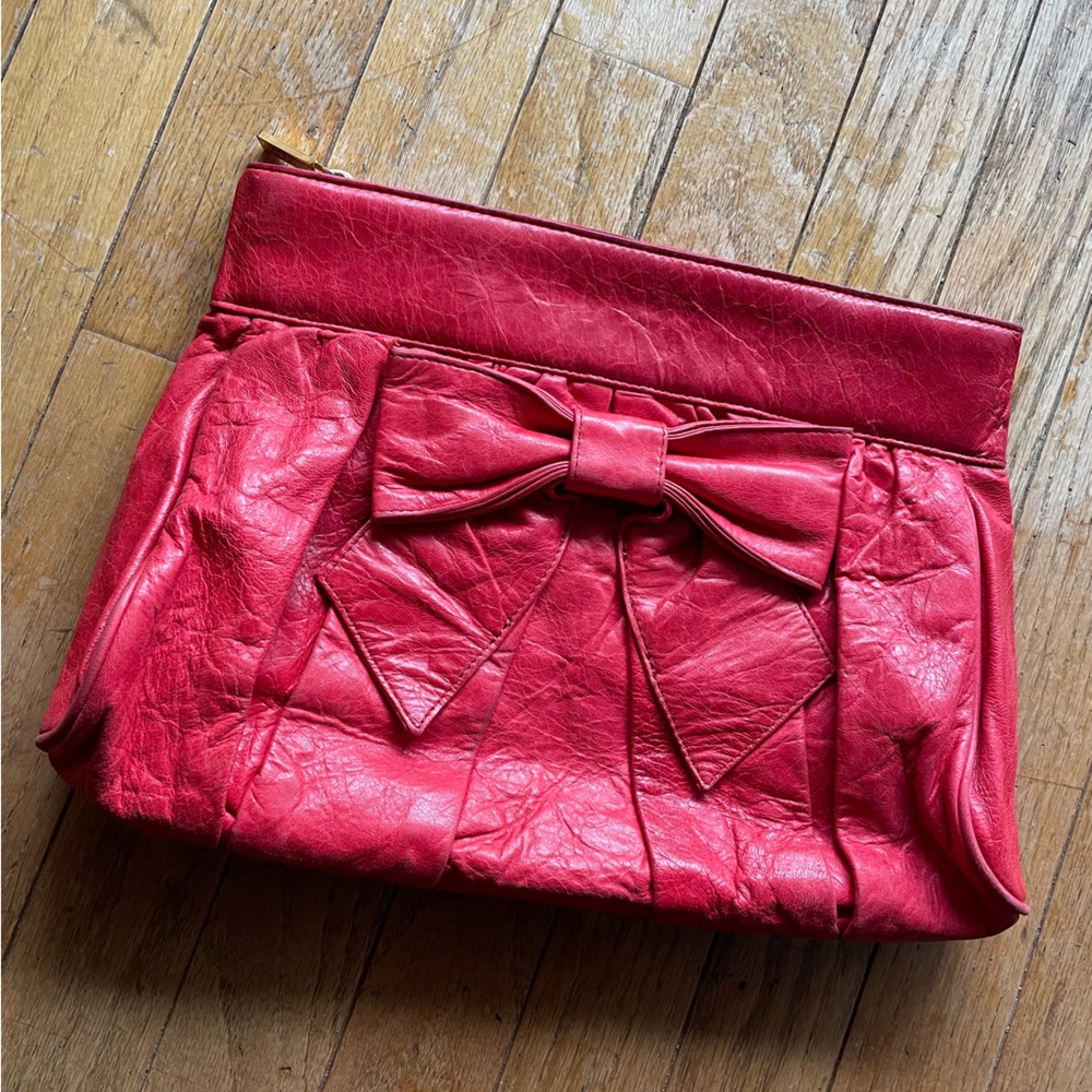 Treesje leather clutch